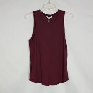 NWT Z Supply Active Berry Wine Ridgeline Tank Women's Size XS Activewear